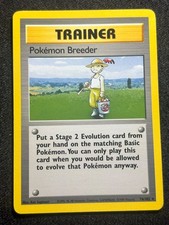 Pokemon Breeder 76/102 Pokemon Card 1999 Original Base Set WOTC Vintage Rare VLP picture