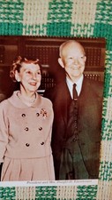 BEAUTIFUL POST CARD PRESIDENT & MRS.DWIGHT D.EISENHOWER  (BEAUTIFUL PHOTO CARD) picture