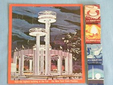 Vtg New York World's Fair Lot ~ 1939 Matchbooks & 1964 2-Sided Puzzle picture