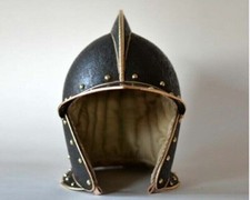 16GA Brass Medieval Greenwich Burgonet Helmet Replica Museum Historical Helmet picture