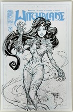 Witchblade #1 (2024) - Blank Sketch Variant Cover w/Original Art by D Cole + COA picture