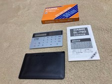 CASIO SL-760SR solar calculator for retro collectors circa Showa 61 #2e9396 picture