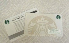 VINTAGE PLASTIC STARBUCKS 2015 PEARL WHITE TWIN TAILS SIREN GIFT CARD - #6112 picture