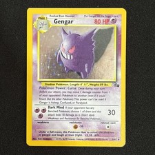 Pokémon TCG Gengar Holo 5/62 Fossil Set Unlimited Rare Vintage 1999 WOTC EX/LP picture