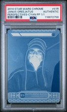 2014 Star Wars Chrome Perspectives Janus Greejatus 1/1 #41R PSA A picture