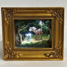 Very rare Disney Bambi with Thumper & Butterfly Gallery Light Box By Olszewski picture