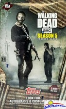 2016 Topps Walking Dead Season 5 HUGE Factory Sealed HOBBY BOX with 2 HITS picture