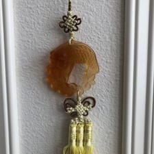Liuli Crystal Glass Dragon Coin Car Hanging Ornament – Feng Shui Blessing Access picture