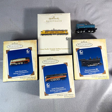 Vintage Hallmark Keepsake Lionel Train Ornaments set of 5 One With Out A Box picture