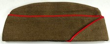 WWII US ARMY ARTILLERY GARRISON OVERSEAS SERVICE CAP HAT- XLARGE picture
