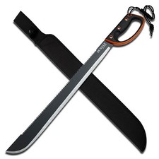 Jungle Master Full Tang Machete w/Nylon Fiber Rubber Over Mold Handle & Sheath picture