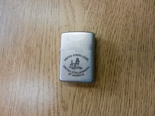 Vintage 1953 Zippo 2517191 United States Steel Workers Of America Lighter Used picture