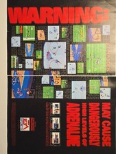 Rare Vintage 90sFootball Ad Lot EA Sports Madden Tecmo Konami Collector Ephemera picture