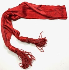 CIVIL WAR OFFICER RED SILK UNIFORM SASH- INFANTRY picture
