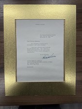 Herbert Hoover Signed Letter (1950) – Professionally Matted & Ready for Framing picture