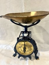 Late 19th Century TURNBULL’S FAMILY  SCALE with Brass Pan. 16 lbs by ounce. picture