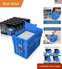 Short Comic Book Bin, Holds 150 Comics Each, Blue, 5 Pack picture