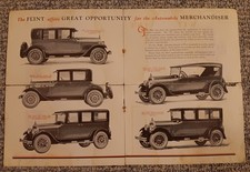 Vintage November 12 1925 The Flint Sales Builder Paper Ad Insert Car Automobile picture