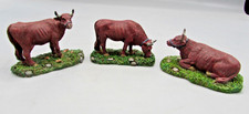 Williamsburg Collectables Three Cows New In Box Each Piece 3 Inch Wide 0506014 picture