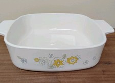 Vintage Corning Ware Floral Bouquet 1 Qt Casserole 7 in 70s picture