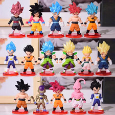 16Pcs/Set Dragon Ball Z Super Saiyan Son Goku Anime Figure Toys Gohan Vegeta Bro picture