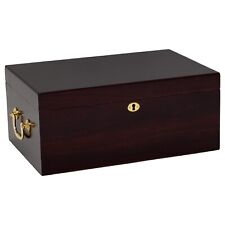 Tuscany Cigar Humidor + Humidifer + Hygrometer in High Gloss Cherry Wood  picture
