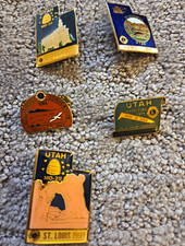 RARE Lot 15 Utah Lions Pins - Includes 52 Year Old 1974 Pin picture