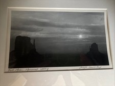 JR (Joseph) Lancaster -1991 Full Moon Monument Valley Photograph. Signed picture