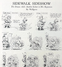 1938 Wallgren American Legion Full Page WW1 Cartoon AEF Soldier Comic DWD23A picture