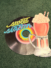 Vintage 1988 Beistle Sweet Sixteen Fabulous 50s Die-Cut Soda Fountain Sign USA picture