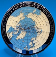 USN USS John Warner SSN 785 Deployment 2020 Commander Military Challenge Coin picture