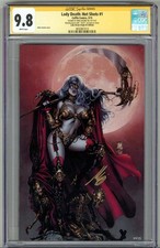 LADY DEATH: HOT SHOTS #1 CGC 9.8 SS SIGNED MIKE KROME VIRGIN EDITION /25 POP 1 picture