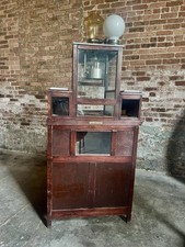 Vintage 1920 Holcomb & Hoke Wood Antique Popcorn  Machine Movie Theater Sales picture