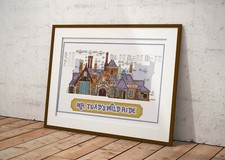 Disneyland - Mr Toad's Wild Ride Attraction - Colored Blueprint picture