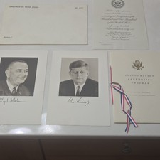 John F. Kennedy 1961 Official Inauguration Invitation and Program with Photos picture