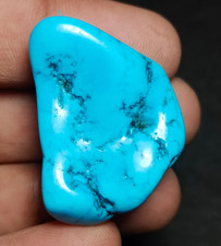 Buy Blue Turquoise Rough Stone Loose Gemstone For jewelry 81 Ct picture