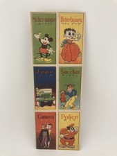 1948 Menko Mickey Mouse Betty Boop -  Vintage Japanese Uncut Card Panel Disney picture