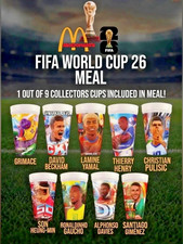 2026 McDonald's FIFA World Cup Adult Happy Meal Cups Singles 45% OFF 4 OR MORE picture