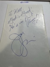 JOE PESCI authentic signed award brochure Tommy DeVito (4Seasons) Palm Springs picture