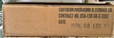 1968 SEALED CASE OF MCI Vietnam War C Ration Box 12 Meals Original picture