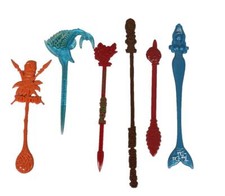 Tiki Swizzle Sticks x6 Ohana Hidden Harbor Ventiki Three Dots Porco Trader Sam's picture
