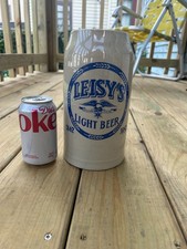 Vtg Leisy's Beer Stein Leisy Brewing Cleveland Ohio HTF Size 2L Can Sign Bottle picture