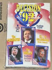 1992 Decision '92 Trading Card Box 36 Packs Sealed Bill Clinton George Bush NOS picture