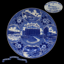 Vintage 60s Disneyland Hotel Staffordshire Ware Souvenir Plate California Disney picture