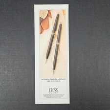 1984 Cross Women's Elegant Ink Pen Writing Instruments Vintage Print Ad Office picture