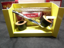 ✔️ New FALCON Pipe 2 Briar Bowls #AN 11 Blue SHILLELAGH Stem 25 Rings Gift Boxed picture