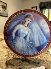 BARBIE BRIDE TO BE 1959 COLLECTOR PLATE 8 IN. DANBURY MINT 1990 picture