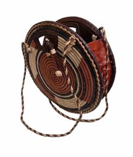 African Artisan Handwoven & Leather Bag -burkina picture