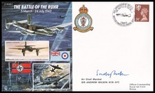 ACM SIR ANDREW WILSON KCB AFC Signed The Battle of the Ruhr 50th Ann WWII Cover picture