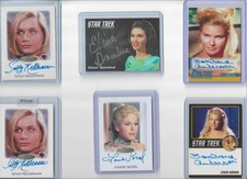 LOT of 18 Star Trek Autographed Cards TOS, TNG, Voyager, Discovery, DS9, Prodigy picture